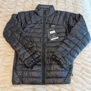 Outdoor Research Men’s Helium Down Jacket-Black Size Small